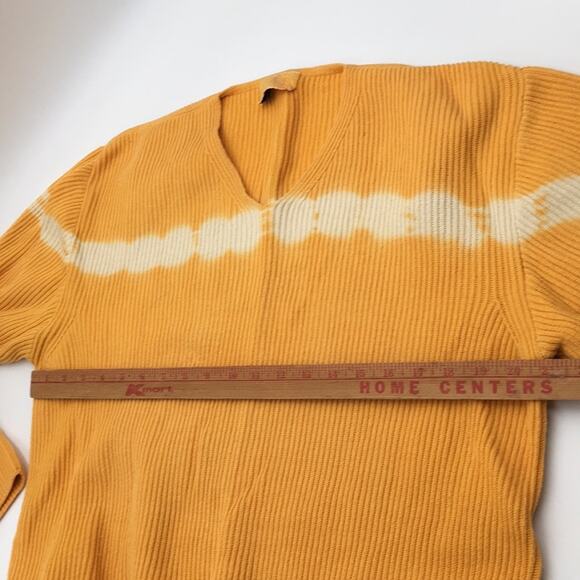 TAOS tye-die yellow unisex sweater EUC size Large - Picture 2 of 14